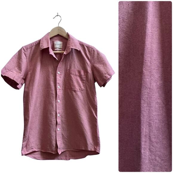 Saturdays Surf NYC Men’s Cotton Short Sleeve Button Down Shirt Size Small - Picture 9 of 10